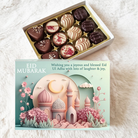Personalised Eid Choccybox - Pink Mosque