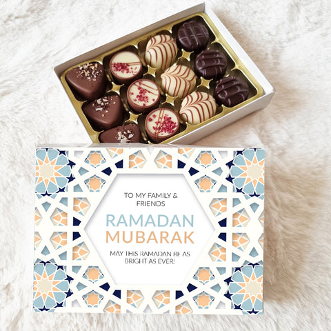 Personalised Ramadan Choccybox - Geometric