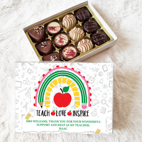 Personalised Teacher Choccybox - Teach Love Inspire