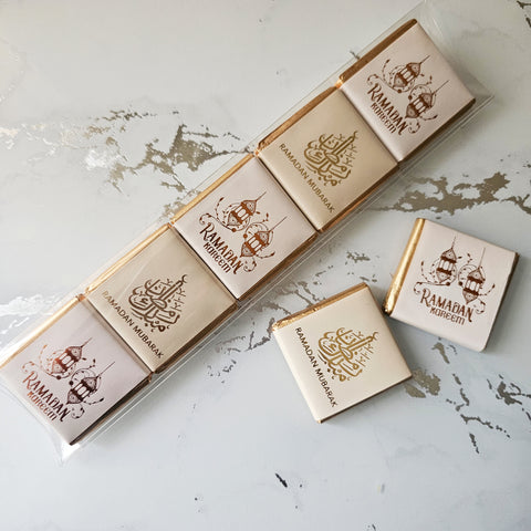 Ramadan Mubarak 5 Packs - White & Cream
