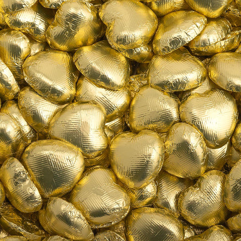 Gold Foiled Hearts x 50