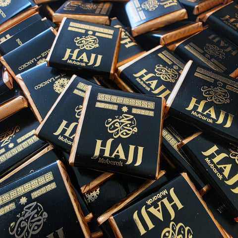 Hajj Gift Box - Black Design x 50 Chocolate Squares