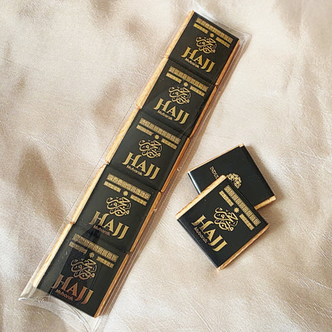 Hajj Mubarak 5 Packs - Black & Gold