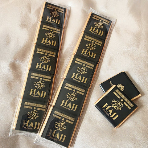 Hajj Mubarak 5 Packs - Black & Gold