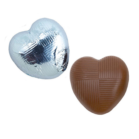 Light Blue Foiled Hearts x 50