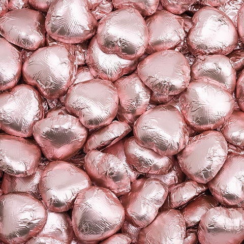 Rose Gold Foiled Hearts x 50
