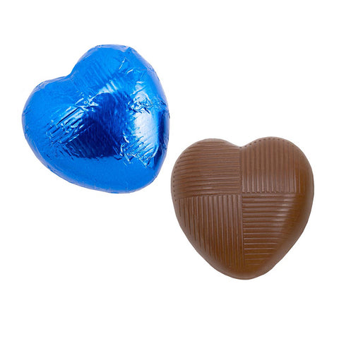 Royal Blue Foiled Hearts x 50