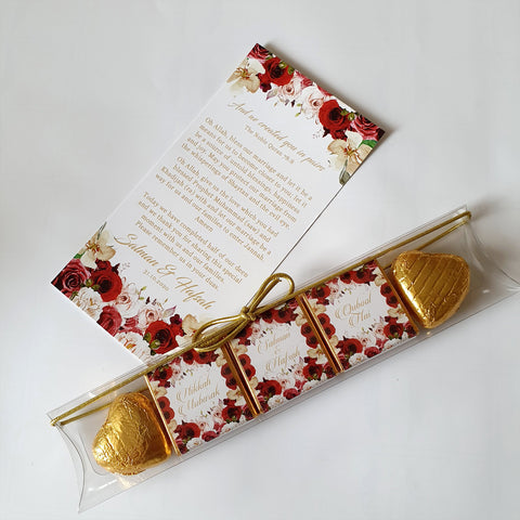 5 Chocolate Squares Favour Pack