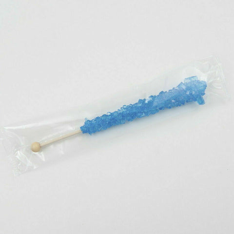 Blue Raspberry Rock Candy Sticks