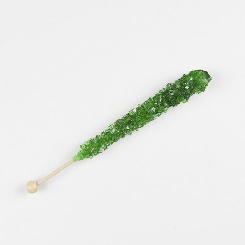Green Apple Rock Candy Sticks