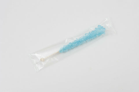 Light Blue Cotton Candy Rock Candy Sticks