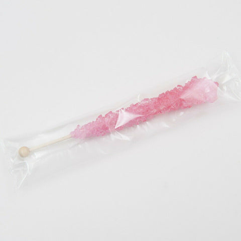 Pink Cherry Rock Candy Sticks