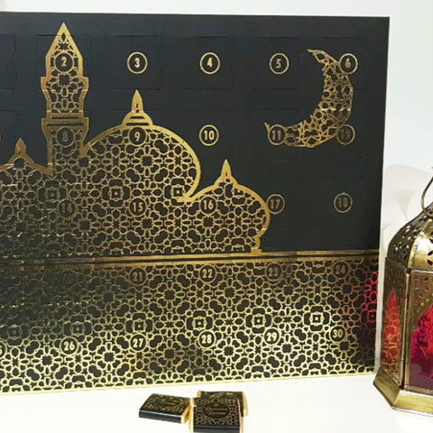Ramadan Calendar - Black with Gold Foil