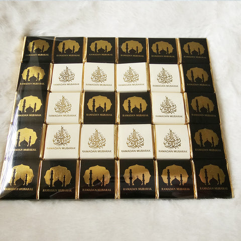 30 Ramadan Chocolate Pack - Black & Cream