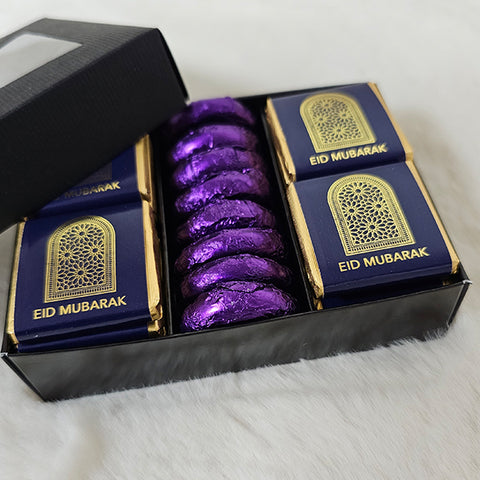 Eid Gift Box - 24 x Milk Chocolate Squares & 8 x Dark Chocolate Blackcherry Cremes