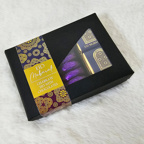 Eid Gift Box - 24 x Milk Chocolate Squares & 8 x Dark Chocolate Blackcherry Cremes