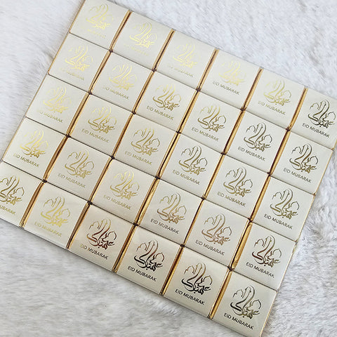 30 Eid Chocolate Pack - Cream / Gold