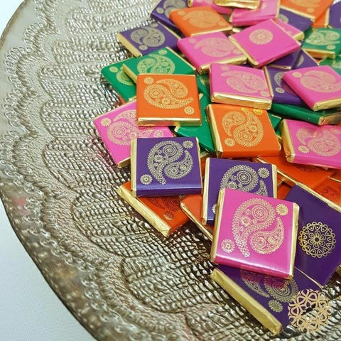 Mixed Colour Paisley - Neapolitan Squares 5g x 50