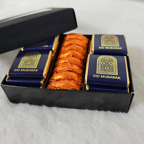 Eid Gift Box - 24 x Milk Chocolate Squares & 8 x Dark Chocolate Orange Cremes